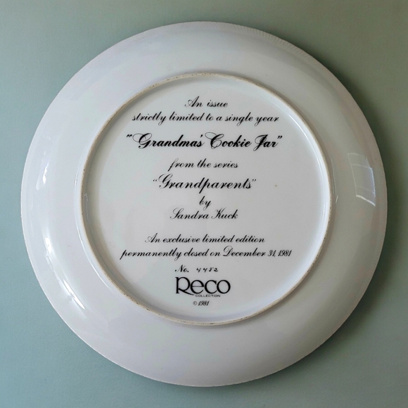 Collectible Plate from Sandra Kuck, Grandparents Series - Picture 5 of 6